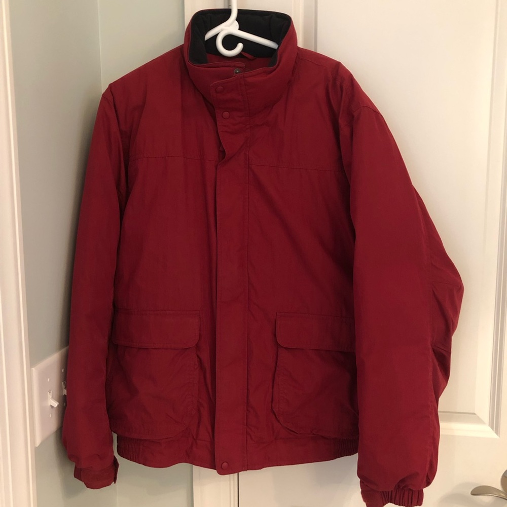 L.L. Bean Men's Red Puffer Jacket